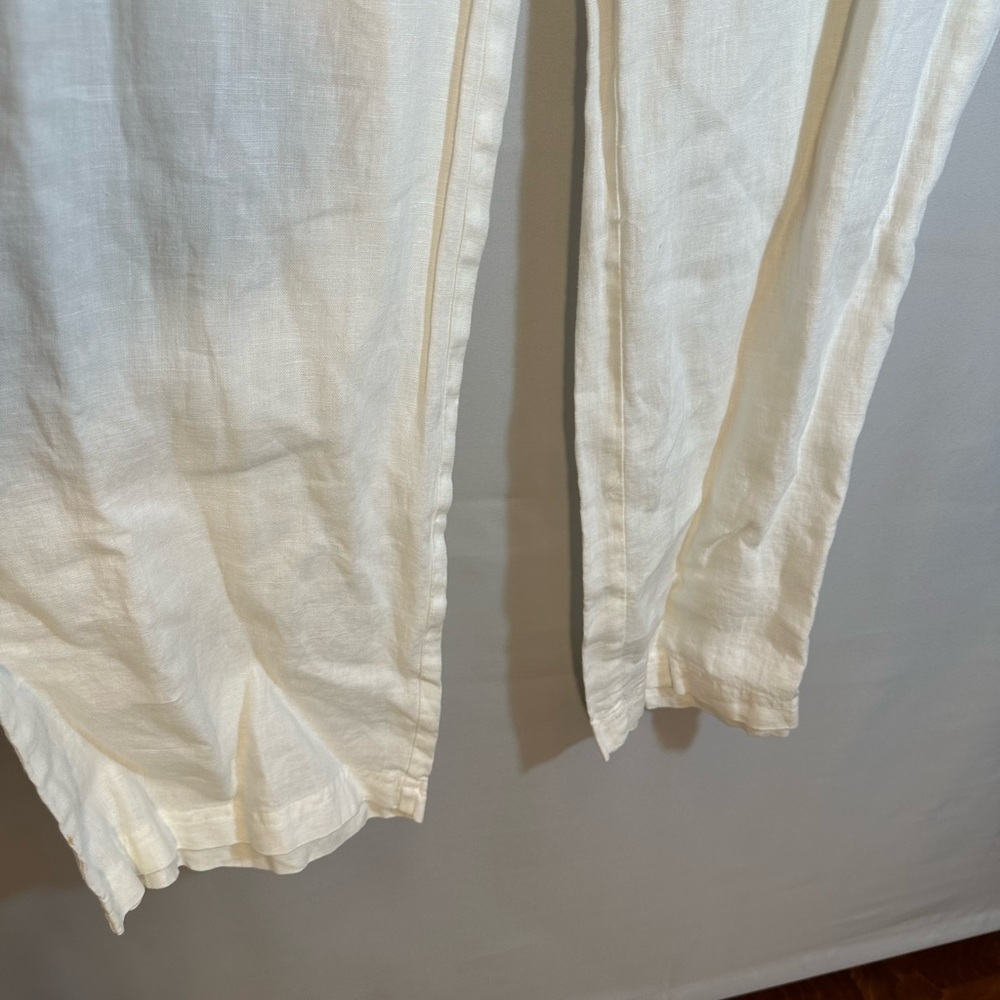 Style & Co Womens Size M 100% Linen Comfort Elastic Waistband Drawstring Tie - Picture 8 of 14
